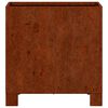 vidaXL Gr&oacute;&eth;ursetningu me&eth; f&oacute;tum Rusty 30x30x30 cm Corten St&aacute;l