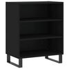 vidaXL Skenkur Svartur 57x35x70 cm Samsettur Vi&eth;ur