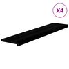 vidaXL stigagangar 4 stk D&ouml;kkbr&uacute;nt 120x25x2 cm gegnheilvi&eth;ar eik