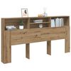 vidaXL H&ouml;fu&eth;gaflssk&aacute;pur Artisian Oak 200x19x103,5 cm Hanna&eth;ur vi&eth;ur