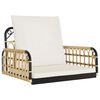 vidaXL R&oacute;lust&oacute;ll me&eth; Sessum 63x58x39 cm P&oacute;l&yacute;rattan og St&aacute;l
