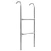 vidaXL 2-spora Tramp&oacute;l&iacute;nstiga St&aacute;l Silfur 72 cm (hentar fyrir 65 cm h&aelig;&eth;)
