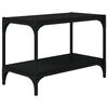 vidaXL Sj&oacute;nvarpssk&aacute;pur Svartur 60x33x41 cm Samsettur Vi&eth;ur og St&aacute;l