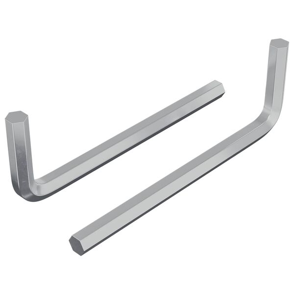 vidaXL Hex lyklasett 2 pcs Silfur 32 x 86 mm St&aacute;l