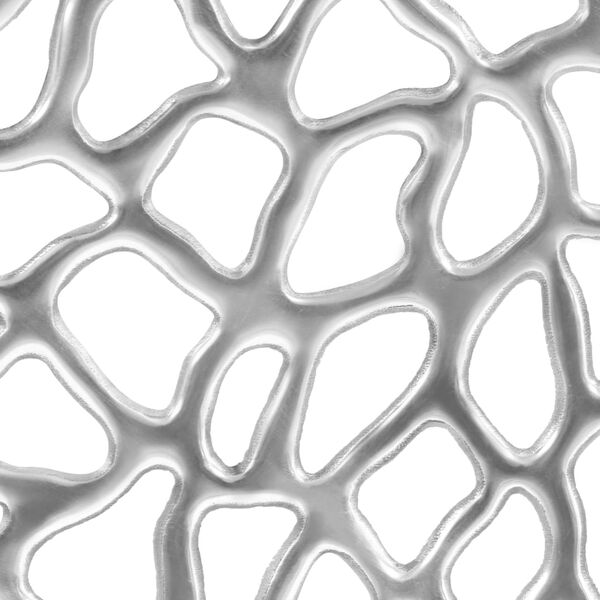 vidaXL Sófaborð Steypt Ál 70x30 Silfur