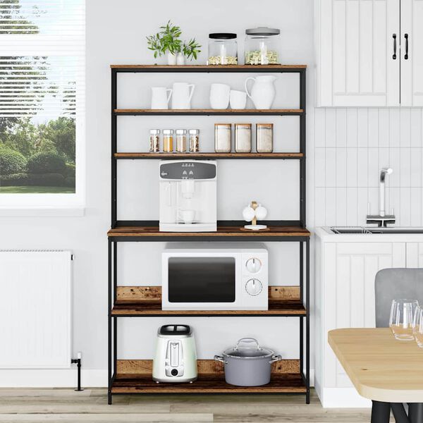 vidaXL Eldh&uacute;s hillu Gamall vi&eth;ur 100 x 40 x 168 cm Samsettur vi&eth;ur