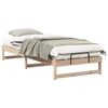 vidaXL Ramsv&iacute;k Br&uacute;nn 90 x 220 cm Solid furuhikk