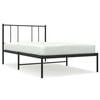 vidaXL R&uacute;mgrind &uacute;r M&aacute;lmi &aacute;n D&yacute;nu me&eth; H&ouml;f&eth;agafli Sv&ouml;rt 75x190 cm