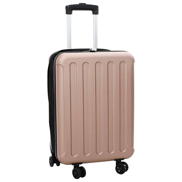 vidaXL Ferðataska með lás rose gold 34 x 23 x 55.5 cm ABS Plast