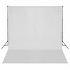 vidaXL Photo Studio Kit me&eth; lj&oacute;sasetti, bakgrunni og endurskinsmerki