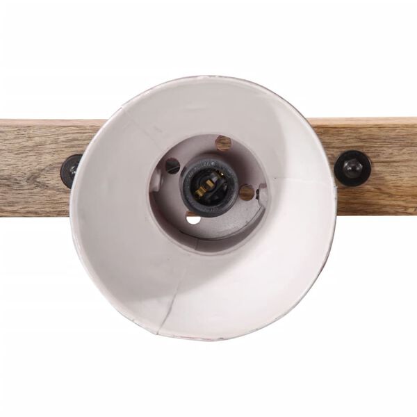 vidaXL Vegglj&oacute;s 2 W M&aacute;&eth;ur Rau&eth;ur 65x25 cm E27