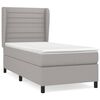 vidaXL H&oacute;lfa&eth; Springr&uacute;m me&eth; D&yacute;nu Lj&oacute;sgr&aacute;tt 80x200 cm Tauefni