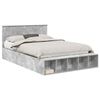 vidaXL Ramsv&iacute;k me&eth; hillu Steingri&eth; 140 x 190 cm Samsettur vi&eth;ur