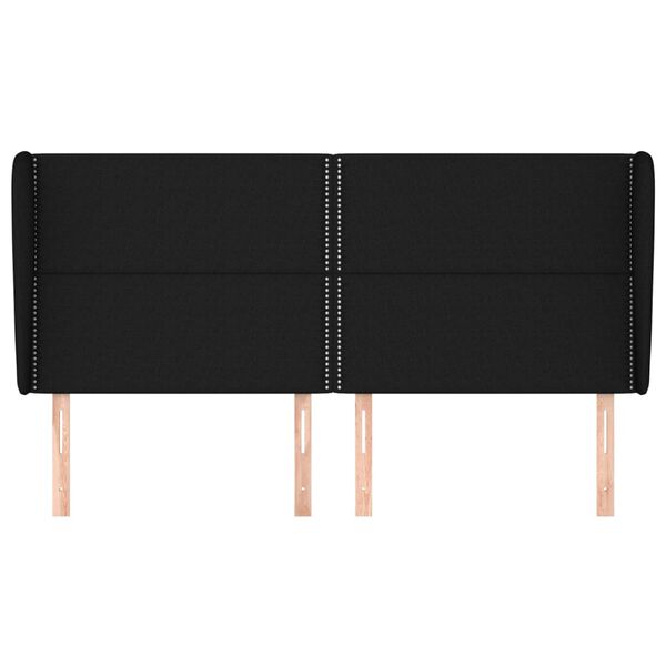 vidaXL H&ouml;f&eth;agafl me&eth; Eyrum 203x23x118/128 cm Sv&ouml;rt Efni