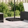 vidaXL 5 stykki Garden Parasol Base Set Gran&iacute;t og st&aacute;l
