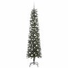 vidaXL Gervi j&oacute;latr&eacute; me&eth; 300 LED Gr&aelig;nn 210 cm PVC, plast og st&aacute;l