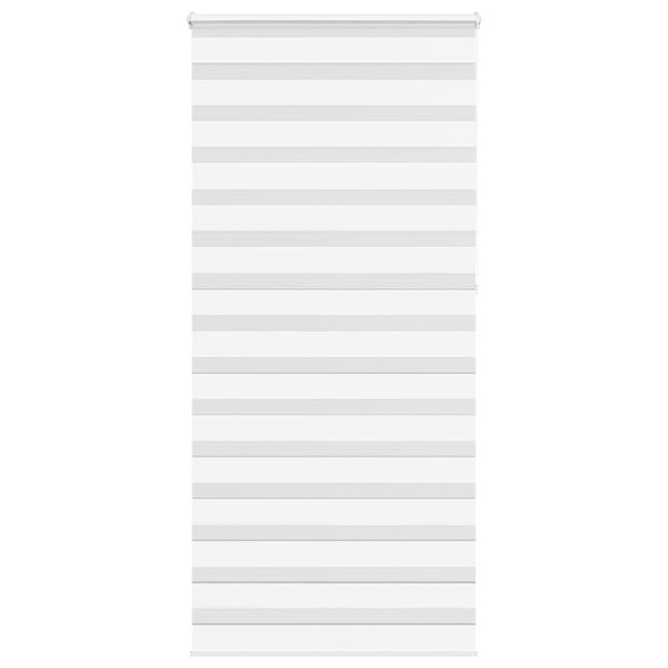 vidaXL Zebra Gard&iacute;na Hv&iacute;tt 105x230 cm Efni Breidd 100,9 cm P&oacute;l&yacute;ester