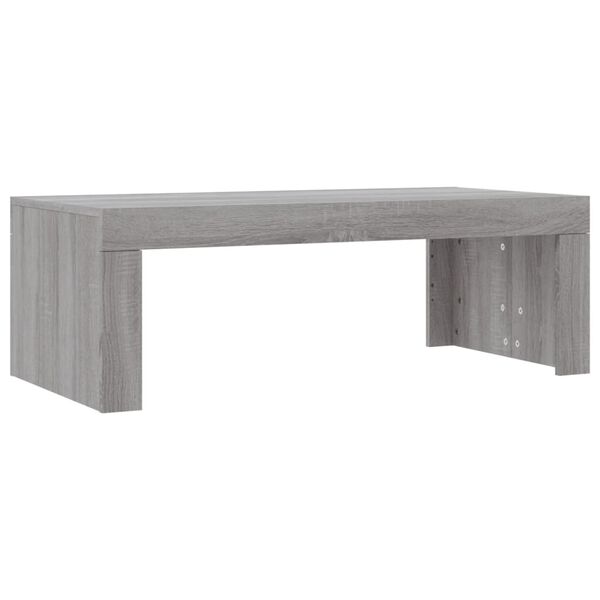 vidaXL Sófaborð Grátt Sonoma 102x50x36 Samsettur Viður