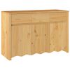 vidaXL Vi&eth;beinteyfla me&eth; sk&uacute;ffu Drammen Eikarlitur 114 x 43 x 75,5 cm