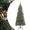 vidaXL Gervi j&oacute;latr&eacute; me&eth; 150 LED Gr&aelig;nn 150 cm PVC, plast og st&aacute;l