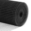 vidaXL Gir&eth;ingarp&oacute;stur Gr&aacute;r 25 x 1,2 m (12 x 12 mm nets) St&aacute;l og PVC