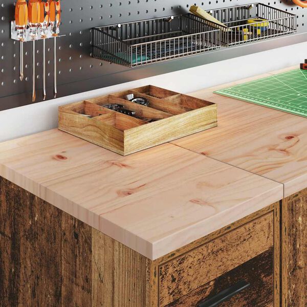 vidaXL Bílskúrsgeymsluskápur Gamall viður 30x51x85 cm Gegnheil Fura