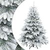 vidaXL Gervi j&oacute;latr&eacute; me&eth; flokku&eth;um snj&oacute; Hv&iacute;tt 120 cm PVC, PE og st&aacute;l