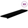 vidaXL Stiga 8 stk D&ouml;kkbr&uacute;nt 120x30x2 cm gegnheil vi&eth;ar Eik