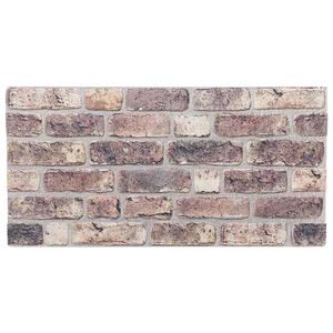 vidaXL 3D Vegg&thorn;il 10 stk. D&ouml;kkbr&uacute;nt 100x50 cm EPS