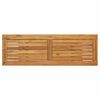 vidaXL Útiborð með geymslu Náttúrulegt og svart 110 x 35 x 75 cm