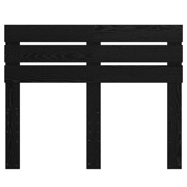 vidaXL H&ouml;f&eth;agafl Svartur Eik 120 cm Samsettur vi&eth;ur