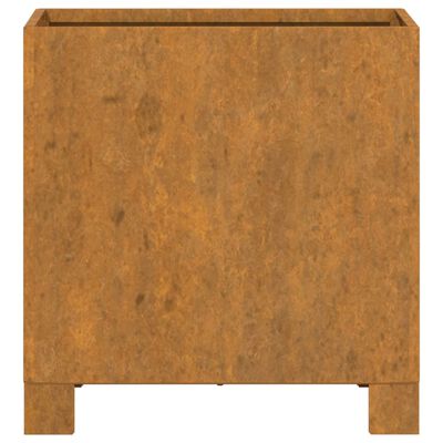 vidaXL Gróðursetningu með fótum Rusty 32x30x33 cm Corten Stál