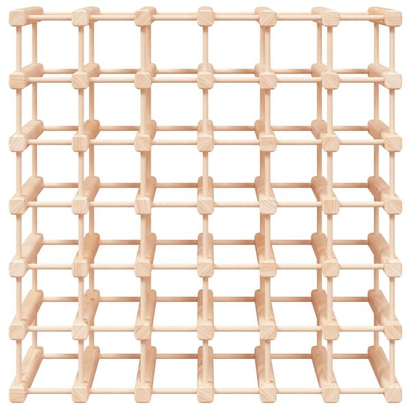 vidaXL V&iacute;nrekki fyrir 42 Fl&ouml;skur 68,5x23x68,5 cm Gegnheil Fura