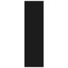 vidaXL B&oacute;kahilla/Skilr&uacute;m H&aacute;glans Svart 80x30x103 cm Samsettur vi&eth;ur