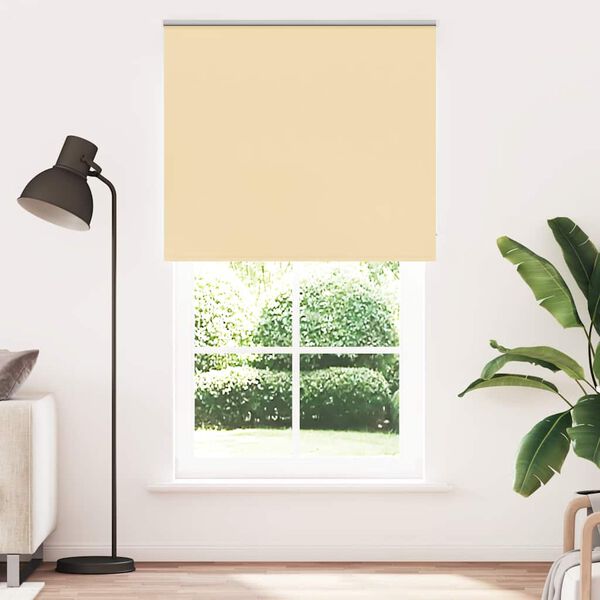 vidaXL R&uacute;llugard&iacute;nur Blackout Beige 130x210 cm Efni Breidd 126,6 cm