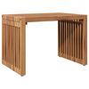 vidaXL Garðsíðaborð Brúnn 50 x 32,5 x 35 cm Solid teak viður