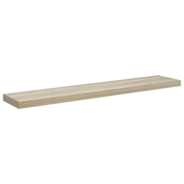 vidaXL Vegghilla Eik 120x23,5x3,8 cm MDF