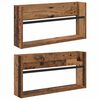 vidaXL T&iacute;marit Hillur me&eth; hillu 2 pcs Gamalt timbur 60 x 12 x 30 cm