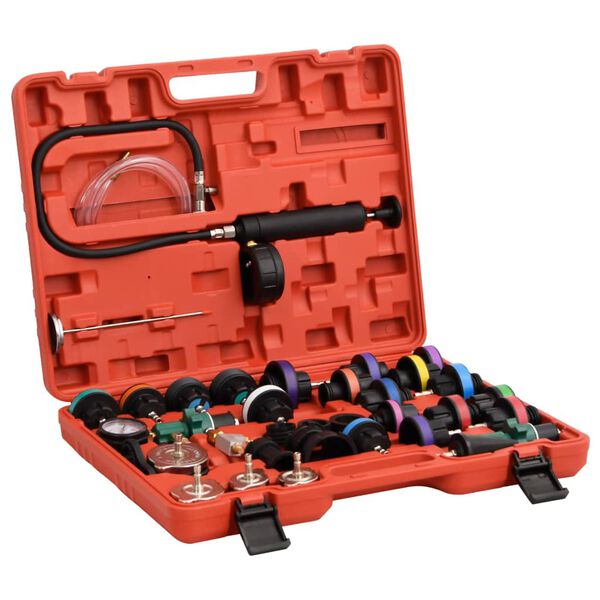 vidaXL &THORN;r&yacute;stim&aelig;lasett fyrir K&aelig;likerfi Rautt 52x40,5x9,5 cm