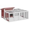 vidaXL Kan&iacute;nukofi Mokka 144x123x67,5 cm Gegnheill Furuvi&eth;ur