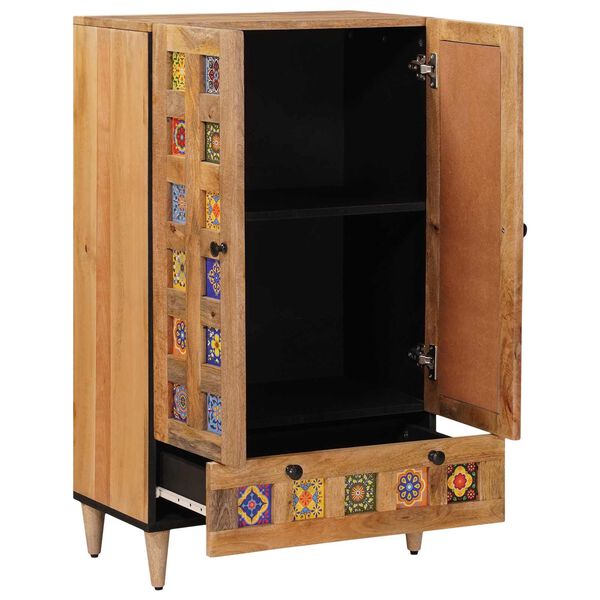 vidaXL H&aacute;bor&eth; me&eth; sk&uacute;ffu N&aacute;tt&uacute;rulegur 60 x 33,5 x 100 cm Hart mang&oacute;tr&eacute;