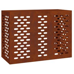 vidaXL Loftk&aelig;liv&ouml;r&eth;ur Rusty 110 x 50 x 80 cm Ve&eth;ra&eth; st&aacute;l