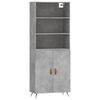 vidaXL H&aacute;r Sk&aacute;pur Steypugr&aacute;r 69,5x34x180 cm Samsettur Vi&eth;ur