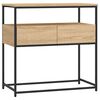 vidaXL bor&eth;stofubor&eth; Sonoma eik 75x40x75 cm verkfr&aelig;&eth;ilegt tr&eacute;