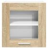 vidaXL Vegghengdur sk&aacute;pur me&eth; geymslu 2 pcs Sonoma Eik 40 x 31 x 40 cm