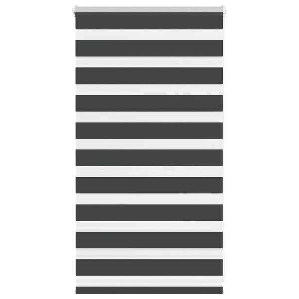 vidaXL Zebra Gard&iacute;na Sv&ouml;rt 85x100 cm Efni Breidd 80,9 cm P&oacute;l&yacute;ester