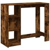 vidaXL Barbor&eth; me&eth; Hillu Reyklitu&eth; Eik 124x46x103,5cm Samsettur Vi&eth;ur