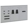 vidaXL Verkf&aelig;ra veggplata 3 pcs Gr&aacute;r 150 x 1 x 80 cm