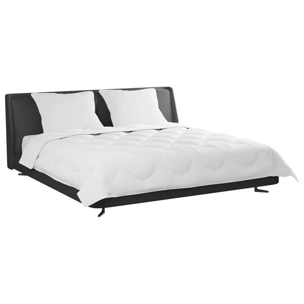 vidaXL S&aelig;ng me&eth; kodda 3 pcs Hv&iacute;tt M&iacute;kr&oacute;f&iacute;ber