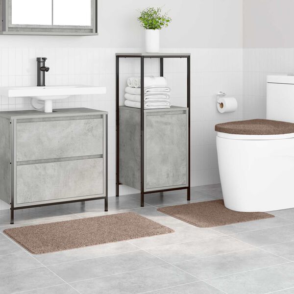 vidaXL Rennslisvarna&eth; ba&eth;mottusett 3 pcs Br&uacute;nn PP